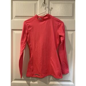 Under Armour Womens M Coldgear Fitted Long Sleeve Shirt Activewear J8